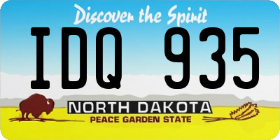 ND license plate IDQ935