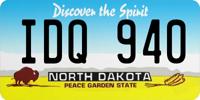 ND license plate IDQ940