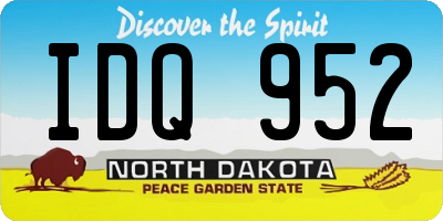 ND license plate IDQ952
