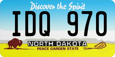 ND license plate IDQ970