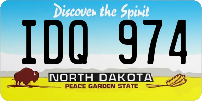 ND license plate IDQ974