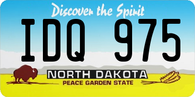 ND license plate IDQ975