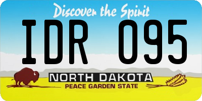 ND license plate IDR095