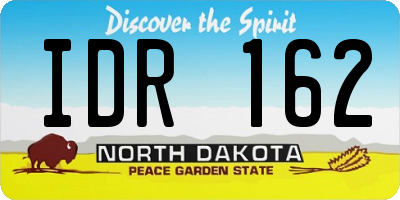 ND license plate IDR162