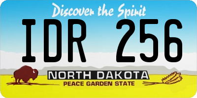 ND license plate IDR256