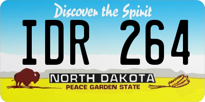 ND license plate IDR264