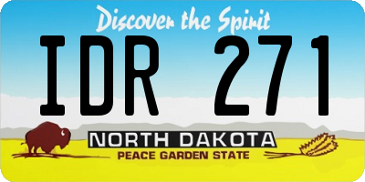 ND license plate IDR271