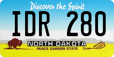 ND license plate IDR280