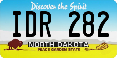 ND license plate IDR282