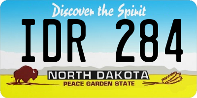 ND license plate IDR284