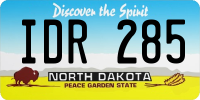 ND license plate IDR285