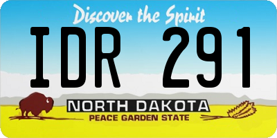 ND license plate IDR291