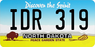 ND license plate IDR319