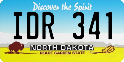 ND license plate IDR341