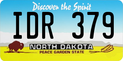 ND license plate IDR379