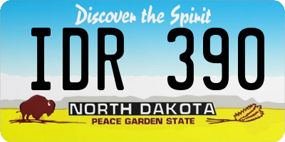 ND license plate IDR390
