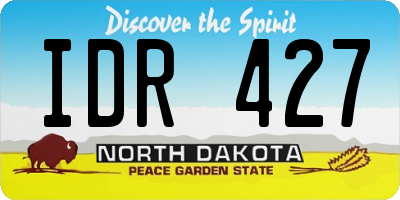 ND license plate IDR427