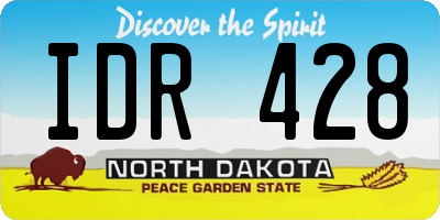 ND license plate IDR428