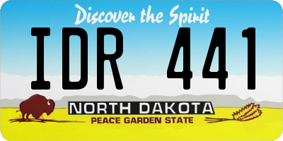 ND license plate IDR441
