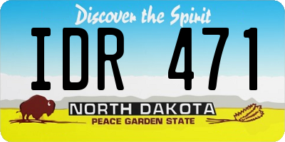 ND license plate IDR471