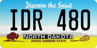 ND license plate IDR480