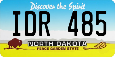 ND license plate IDR485