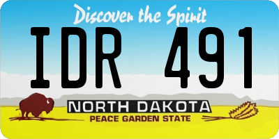 ND license plate IDR491