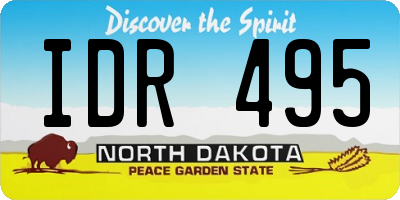 ND license plate IDR495