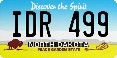 ND license plate IDR499