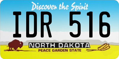 ND license plate IDR516