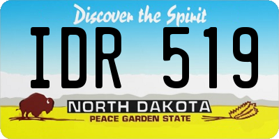 ND license plate IDR519