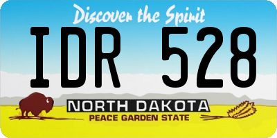 ND license plate IDR528