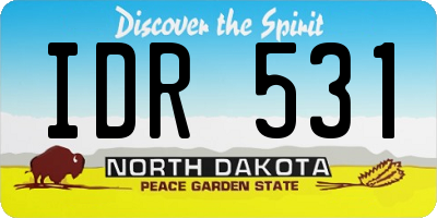 ND license plate IDR531