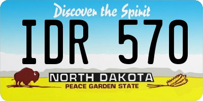 ND license plate IDR570