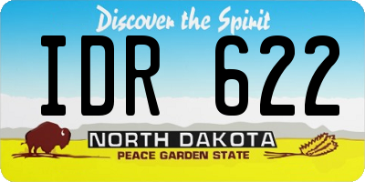 ND license plate IDR622