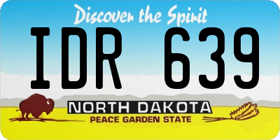 ND license plate IDR639
