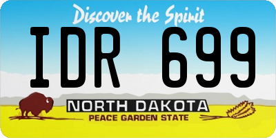 ND license plate IDR699