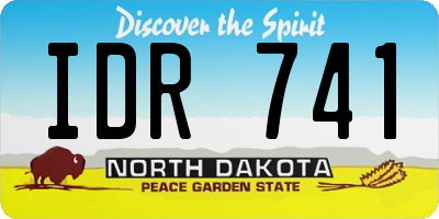 ND license plate IDR741