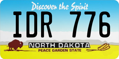 ND license plate IDR776