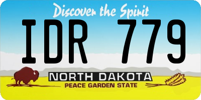 ND license plate IDR779
