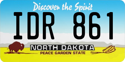 ND license plate IDR861