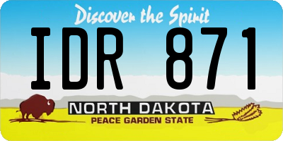 ND license plate IDR871