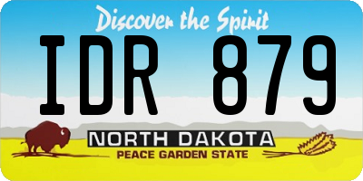 ND license plate IDR879