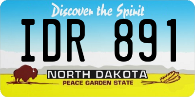 ND license plate IDR891