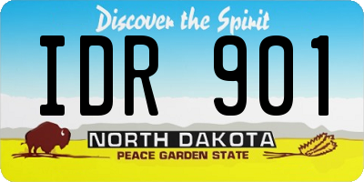 ND license plate IDR901