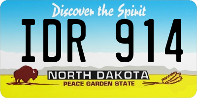 ND license plate IDR914