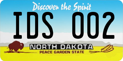 ND license plate IDS002