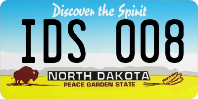 ND license plate IDS008