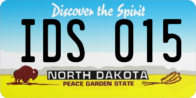 ND license plate IDS015
