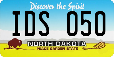 ND license plate IDS050